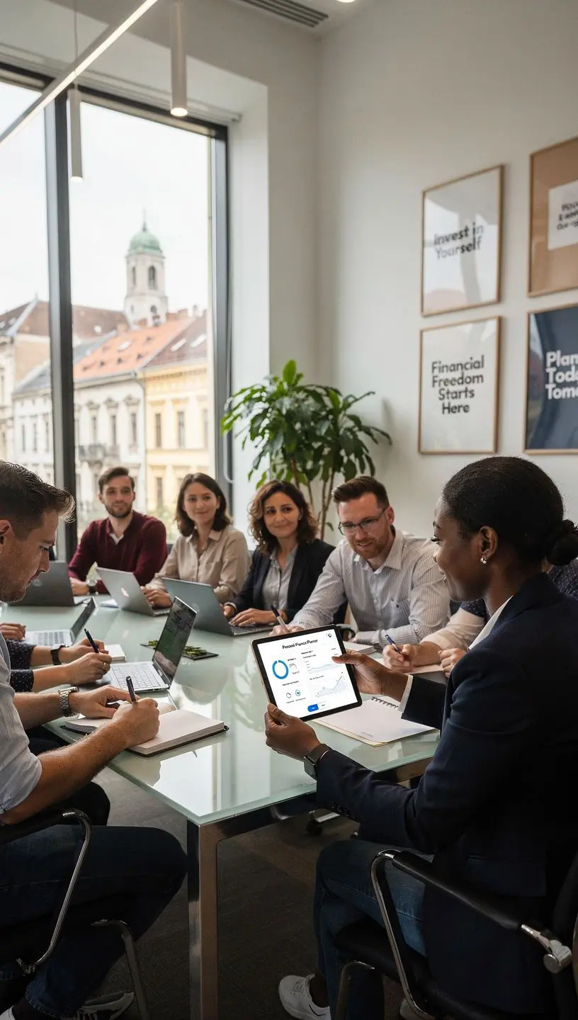 Digitális blogoldal megjelenése, amely világos, gyakorlati tippeket kínál a személyes pénzügyek kezeléséhez és tervezéséhez.